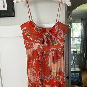 Zimmermann Orange and Pink Floral Dress 1